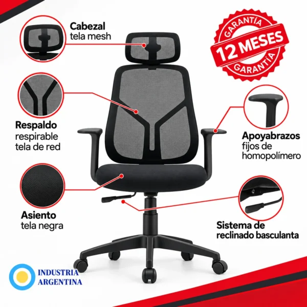 Silla Ergonómica HZ 01 LM