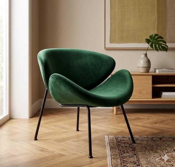 Sillón Shell Estructura Negra