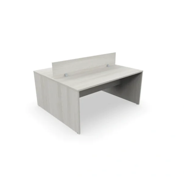 Puesto de trabajo con panel divisor melamina